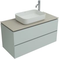 Тумба под раковину Allen Brau Infinity 100 1.21003.PWM подвесная Папирус матовый — фото 7, Тумбы под раковину