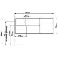 Товар: Тумба с раковиной SanVit Бруно-2 120 L kbruno2120Lw подвесная Белая глянцевая - фото 5 Тумба с раковиной SanVit Бруно-2 120 L kbruno2120Lw подвесная Белая глянцевая — фото 5, Мебель для ванной