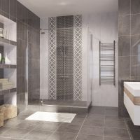 Керамическая плитка Gracia Ceramica Elegance серая 03 настенная 30x50 см — фото 5, Керамическая плитка
