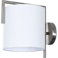 Настенный светильник Artelamp Aperol A5031AP-1SS Белый Сталь — фото 1, Светильники