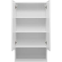 Товар: Подвесной шкаф Brevita Vega 60 VEG-08060-011 над стиральной машиной Белый матовый Золото - фото 6 Подвесной шкаф Brevita Vega 60 VEG-08060-011 над стиральной машиной Белый матовый Золото — фото 6, Мебель для ванной