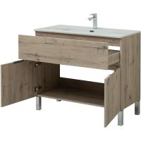 Товар: Тумба под раковину Aquanet Алвита New 100 277557 Дуб Веллингтон - фото 5 Тумба под раковину Aquanet Алвита New 100 277557 Дуб Веллингтон — фото 5, Мебель для ванной