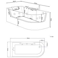 Акриловая ванна Ceruttispa С-403A L 170x80 10350 с гидромассажем — фото 10, Акриловые ванны