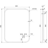 Товар: Зеркало Excellent Lumiro 60 DOEX.LU080.060.AC с подсветкой с сенсорным выключателем - фото 7 Зеркало Excellent Lumiro 60 DOEX.LU080.060.AC с подсветкой с сенсорным выключателем — фото 7, Мебель для ванной