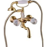 Смеситель для ванны Boheme Crystal 313-CRST Бронза — фото 1, Смесители