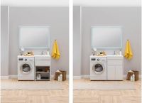 Тумба с раковиной Aquanet Токио 130 R 239216 Белая — фото 15, Тумбы с раковиной