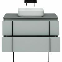 Тумба под раковину Allen Brau Reality 100 1.32007.PWM подвесная Папирус матовый — фото 29, Тумбы под раковину