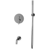 Смеситель для ванны Whitecross Y brushed nickel YSET06NIB Брашированный никель — фото 2, Смесители