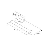 Держатель туалетной бумаги AM.PM X-Joy A85A34100 Хром — фото 8, Держатели туалетной бумаги