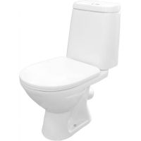 Унитаз компакт Rosa Сканди Люкс 4630055554119 Белый с бачком и сиденьем Микролифт — фото 1, Напольные унитазы