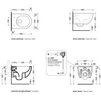 Унитаз Flaminia App AP119G подвесной Белый без сиденья — фото 4, Унитазы