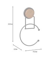 Кольцо для полотенца Fixsen Magic Wood FX-46011 Черный матовый — фото 3, Полотенцедержатели