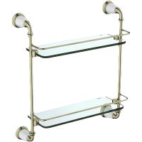 Стеклянная полка Art&Max Bianchi AM-E-2611-D-Br Бронза — фото 1, Полки для ванной и душа