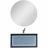 Товар: Тумба с раковиной Orans BC-9013-800 80 9013800 подвесная Matt Deep Ocean - фото 3 Тумба с раковиной Orans BC-9013-800 80 9013800 подвесная Matt Deep Ocean — фото 3, Мебель для ванной