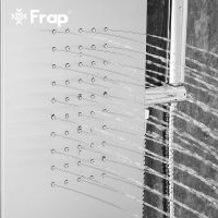 Душевая панель Frap F24005-5 с гидромассажем Сатин Хром — фото 4, Душевые панели