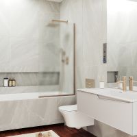 Товар: Шторка на ванну Maybah Glass MGV-92-2у 600x1400 в узком профиле Бронза стекло сатиновое - фото 1 Шторка на ванну Maybah Glass MGV-92-2у 600x1400 в узком профиле Бронза стекло сатиновое — фото 1, Неподвижные шторки для ванной