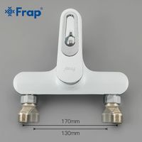 Смеситель для ванны Frap H49 F3249 Белый Хром — фото 8, Смеситель для ванны