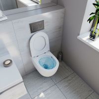 Товар: Комплект унитаза с инсталляцией Point Афина 886914GBOO+PN41041 с сиденьем Микролифт и клавишей смыва Хром глянцевый - фото 13 Комплект унитаза с инсталляцией Point Афина 886914GBOO+PN41041 с сиденьем Микролифт и клавишей смыва Хром глянцевый — фото 13, Унитазы