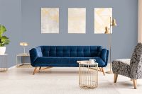 Обои Hygge 77 Colors C10 06 Флизелин (1*10,05) Синий, Однотонные — фото 2, Обои для стен