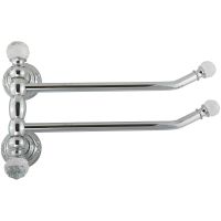 Полотенцедержатель Migliore Cristalia 16810 поворотный Хром с кристаллами Swarovski — фото 1, Полотенцедержатели