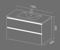 Товар: Тумба с раковиной SanVit Стрит-2 120 kstreet2120 в цвете Ral Белый глянец - фото 6 Тумба с раковиной SanVit Стрит-2 120 kstreet2120 в цвете Ral Белый глянец — фото 6, Тумбы с раковиной