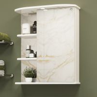 Зеркальный шкаф Onika Карина 55.01 R 205513 с подсветкой Белый — фото 1, Зеркальные шкафы в ванную