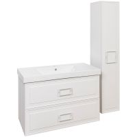 Тумба под раковину La Fenice Cubo 100 подвесная Белая матовая арт-FNC-01-CUB-B-100-2 — фото 7, Тумбы под раковину