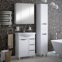 Товар: Зеркальный шкаф Corozo Монро 70 SD-00000678 Белый - фото 3 Зеркальный шкаф Corozo Монро 70 SD-00000678 Белый — фото 3, Мебель для ванной