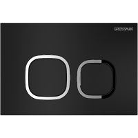 Клавиша смыва Grossman Cosmo 700.K31.02.210.210 Черная матовая — фото 1, Комплектующие для душевого оборудования