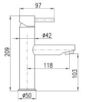 Смеситель для раковины Rav Slezak Seina SE928.5SM Бронза — фото 2, Смесители