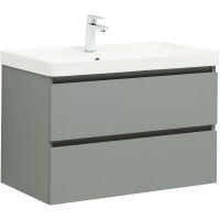 Тумба под раковину Aquanet Вега 2.0 80 337961 подвесная Мисти грин — фото 1, Тумбы под раковину