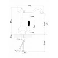 Товар: Смеситель для кухни Florentina Ода 313.10H.1113.720 Графит - фото 2 Смеситель для кухни Florentina Ода 313.10H.1113.720 Графит — фото 2, Смесители для кухни