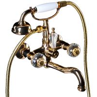 Смеситель для ванны Boheme Flora 293-FL Золото — фото 1, Смесители