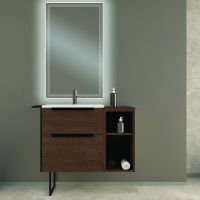 Тумба под раковину Cezares Urban 74 подвесная Frassino scuro без ножки и боковой полки арт-55158 — фото 2, Тумбы под раковину