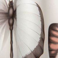 Обои Andrea Rossi Cheradi 54401-2 Винил на флизелине (1,06*10,05) Белый/Бежевый, Бабочки — фото 2, Обои для стен