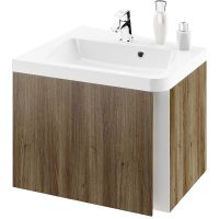 Тумба под раковину Ravak SD 10° 65 L X000000747 подвесная Темный орех — фото 1, Тумбы под раковину