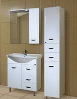 Товар: Шкаф пенал Bellezza Классик 30 4621902110015 Белый - фото 4 Шкаф пенал Bellezza Классик 30 4621902110015 Белый — фото 4, Пеналы для ванной комнаты