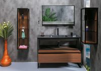 Товар: Тумба Boheme Armadi Art Loft 120 894-120-D подвесная Dark Wood - фото 3 Тумба Boheme Armadi Art Loft 120 894-120-D подвесная Dark Wood — фото 3, Мебель для ванной