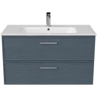 Тумба под раковину Kerama Marazzi Piano Classic 95 PIA.CL.95\BLU.M подвесная Синяя матовая — фото 1, Тумбы под раковину