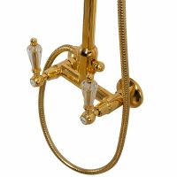 Душевая система Cezares Diamond DIAMOND-CD-03/24-Sw Золото 24 карат — фото 5, Душевое оборудование. Душевая программа