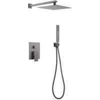 Душевая система Abber Daheim AF8219NG Никель — фото 1, Встраиваемые душевые комплекты