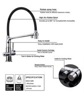 Смеситель для кухни Gappo G4398-7 Хром Черный — фото 17, Смесители для кухни