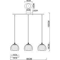 Подвесной светильник Artelamp Rastaban A7984SP-3CC Прозрачный Хром — фото 4, Подвесные светильники