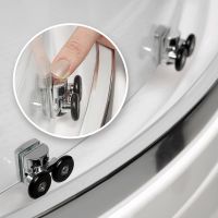 Душевая дверь WasserKRAFT Lippe 170 45S09 профиль Хром стекло прозрачное — фото 8, Раздвижные душевые двери