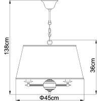 Товар: Люстра Artelamp Alice Кремовая Античная бронза арт-A3579SP-3AB - фото 5 Люстра Artelamp Alice Кремовая Античная бронза арт-A3579SP-3AB — фото 5, Люстры