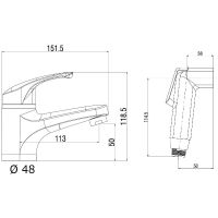 Товар: Смеситель для раковины Orange OneLife P01-022b с гигиеническим душем Черный матовый - фото 7 Смеситель для раковины Orange OneLife P01-022b с гигиеническим душем Черный матовый — фото 7, Смесители для раковины