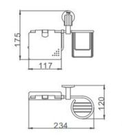 Товар: Держатель туалетной бумаги и освежителя воздуха Frap F33 F3303-1 с крышкой Хром - фото 8 Держатель туалетной бумаги и освежителя воздуха Frap F33 F3303-1 с крышкой Хром — фото 8, Держатели туалетной бумаги