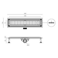 Душевой лоток Ctesi Flow Round 60 BK4024730 с решеткой Хром — фото 3, Душевые лотки