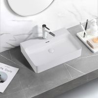 Раковина Abber Rechteck 61 AC2201 Белая — фото 4, Раковины накладные