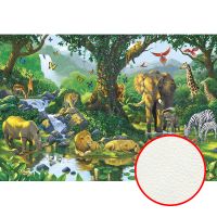 Фреска Ortograf Животные 7410 Фактура флок FLK Флизелин (4*2,7) Разноцветный, Животные/Пейзаж — фото 1, Фрески